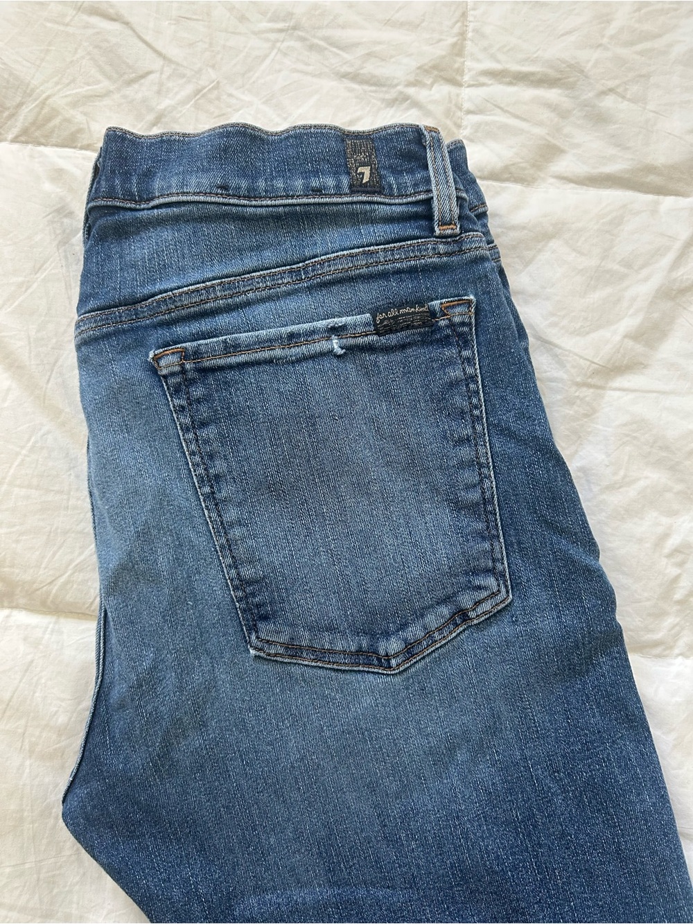 7 For All Mankind Luxe Sport Straight Men's Blue Jeans Waist 36